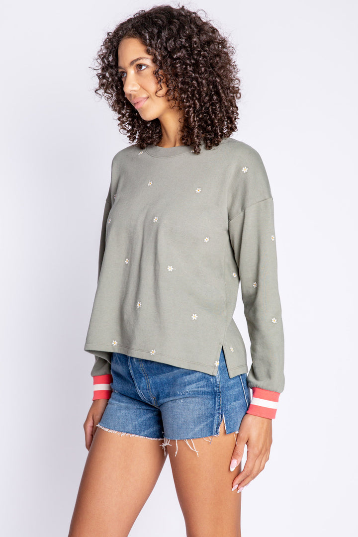 Happy Vibes Long Sleeve Top - Long Sleeve Tops - P.J. Salvage