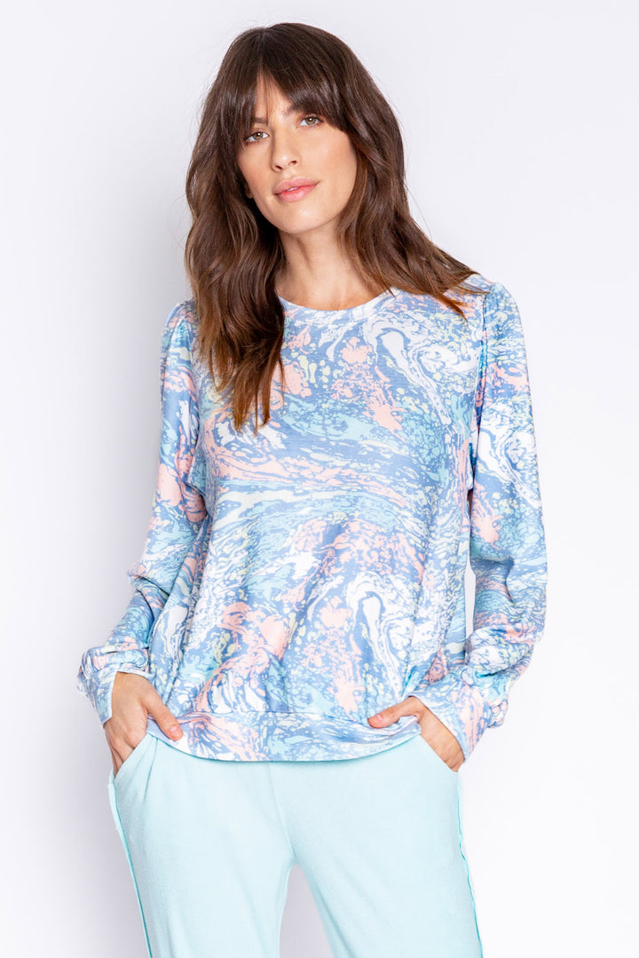 Molten Marble Long Sleeve Top - Long Sleeve Tops - P.J. Salvage