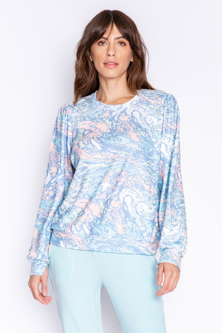 Molten Marble Long Sleeve Top - Long Sleeve Tops - P.J. Salvage