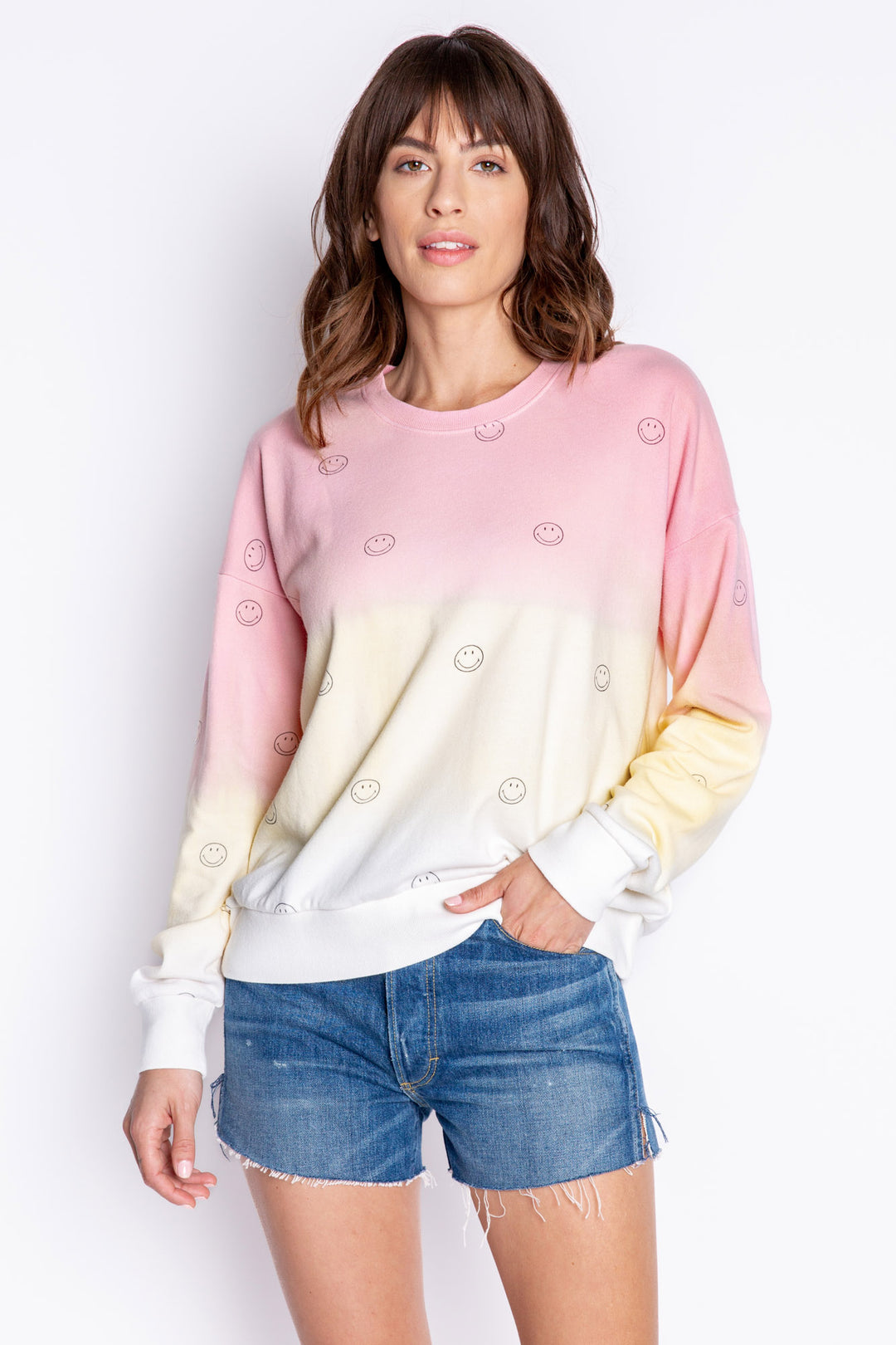 Smiley® Sunset Smiles Long Sleeve Top - Long Sleeve Tops - P.J. Salvage