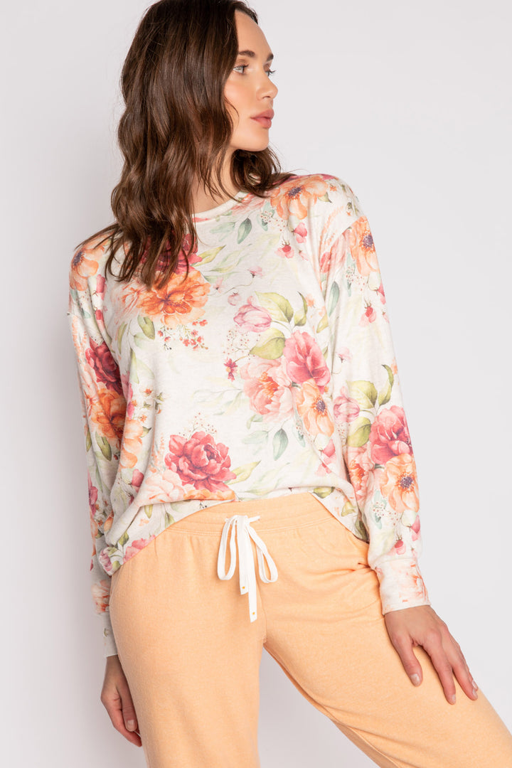 Brunch In Bed Long Sleeve Top - Long Sleeve Tops - P.J. Salvage