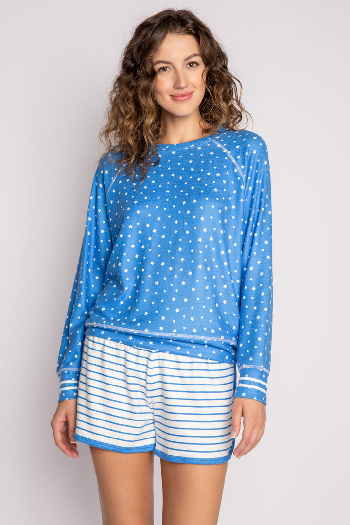Blue Star Long Sleeve Top - Long Sleeve Tops - P.J. Salvage