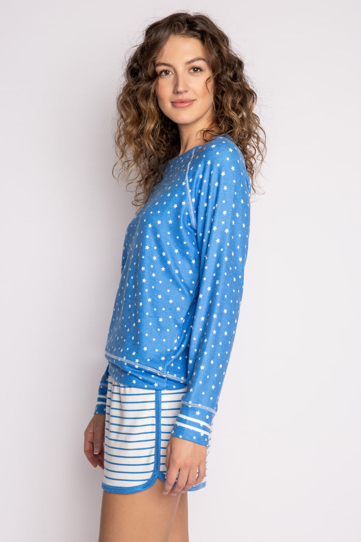 Blue Star Long Sleeve Top - Long Sleeve Tops - P.J. Salvage