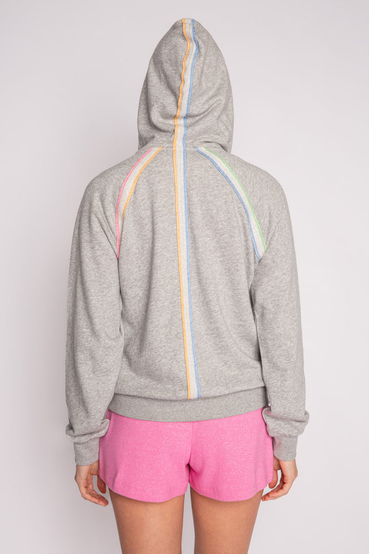 Neon Stripes Hoody - Long Sleeve Tops - P.J. Salvage
