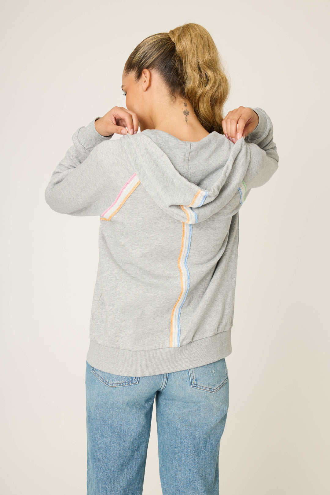 Neon Stripes Hoody - Long Sleeve Tops - P.J. Salvage