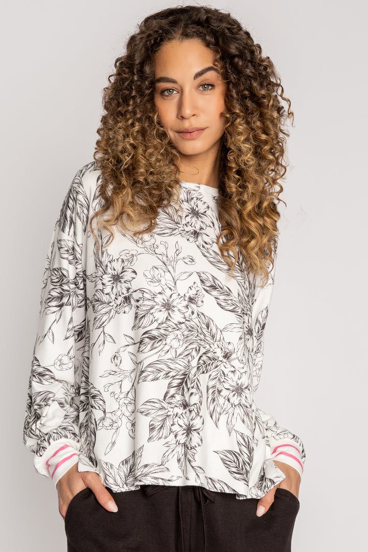 Pop Pink Long Sleeve Top - Long Sleeve Tops - P.J. Salvage