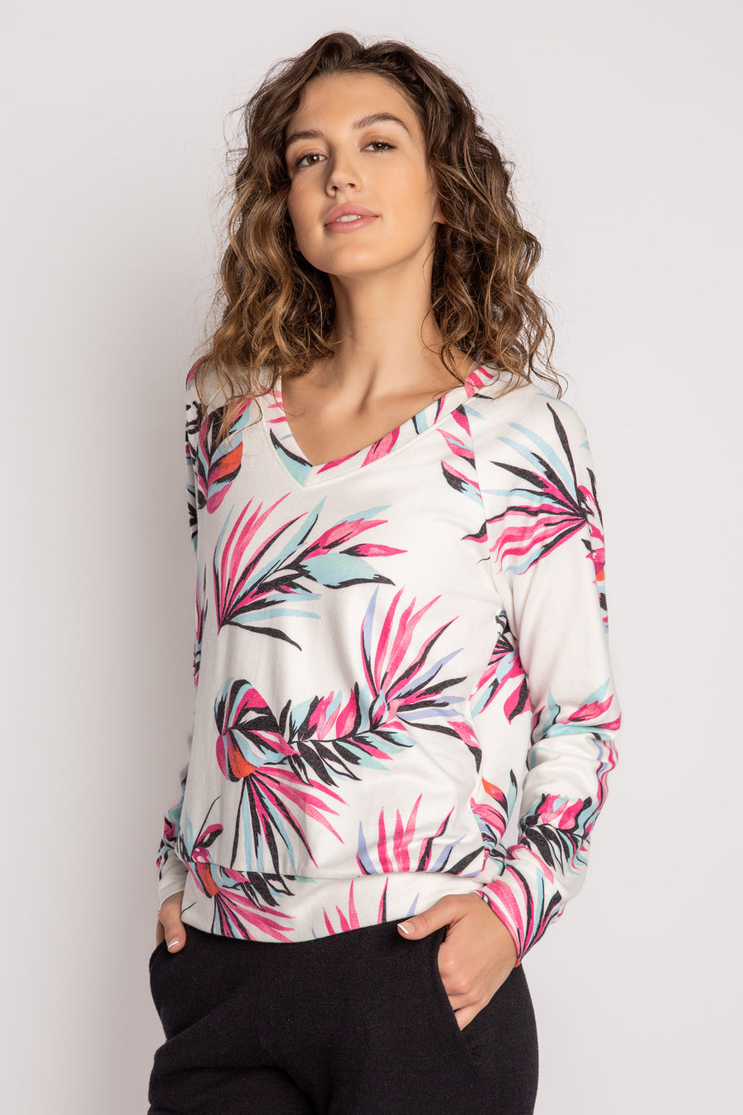 Peachy Party Long Sleeve Top - Long Sleeve Tops - P.J. Salvage