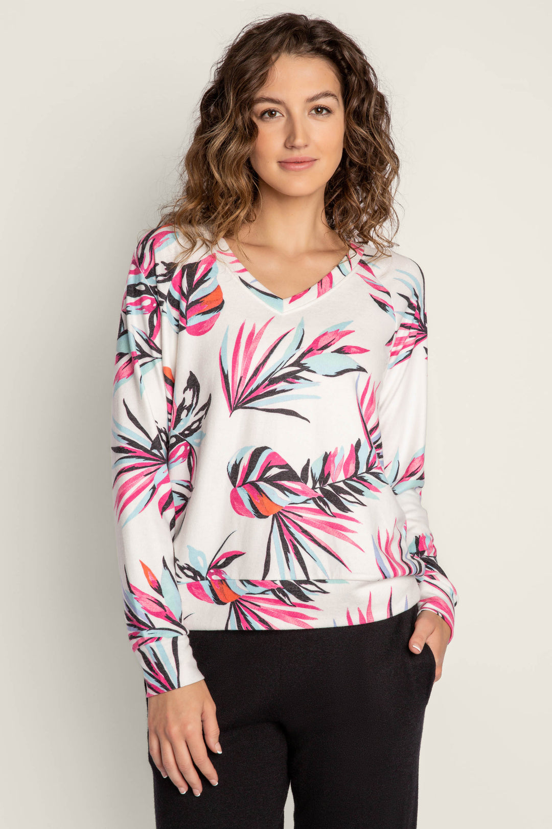 Peachy Party Long Sleeve Top - Long Sleeve Tops - P.J. Salvage