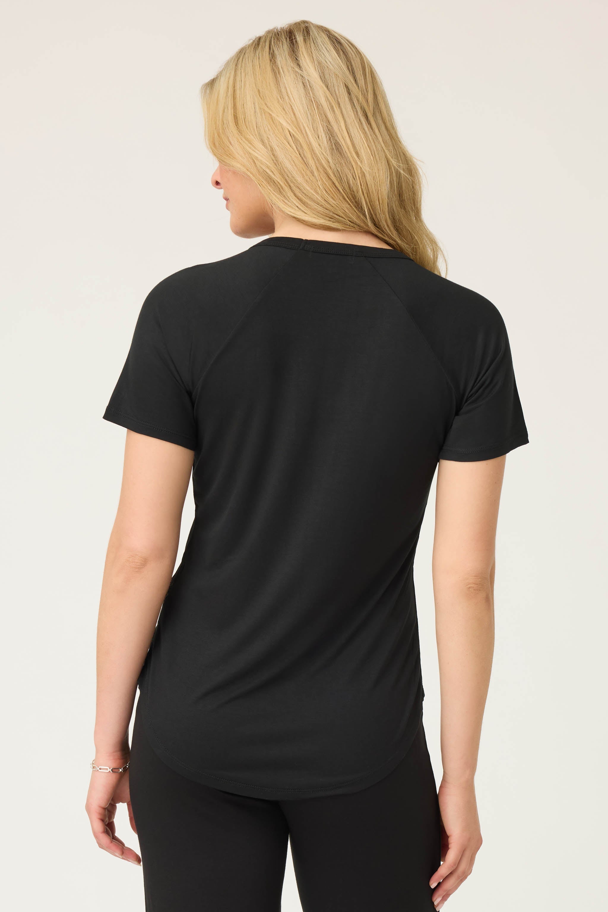 Women's Black V-neck Top – P.J. Salvage