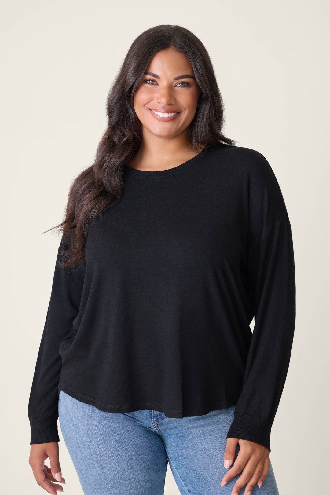 Jammie Essentials Plus Size Long Sleeve Top - Long Sleeve Tops - P.J. Salvage