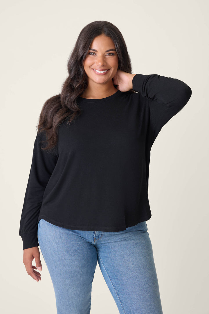 Jammie Essentials Plus Size Long Sleeve Top - Long Sleeve Tops - P.J. Salvage
