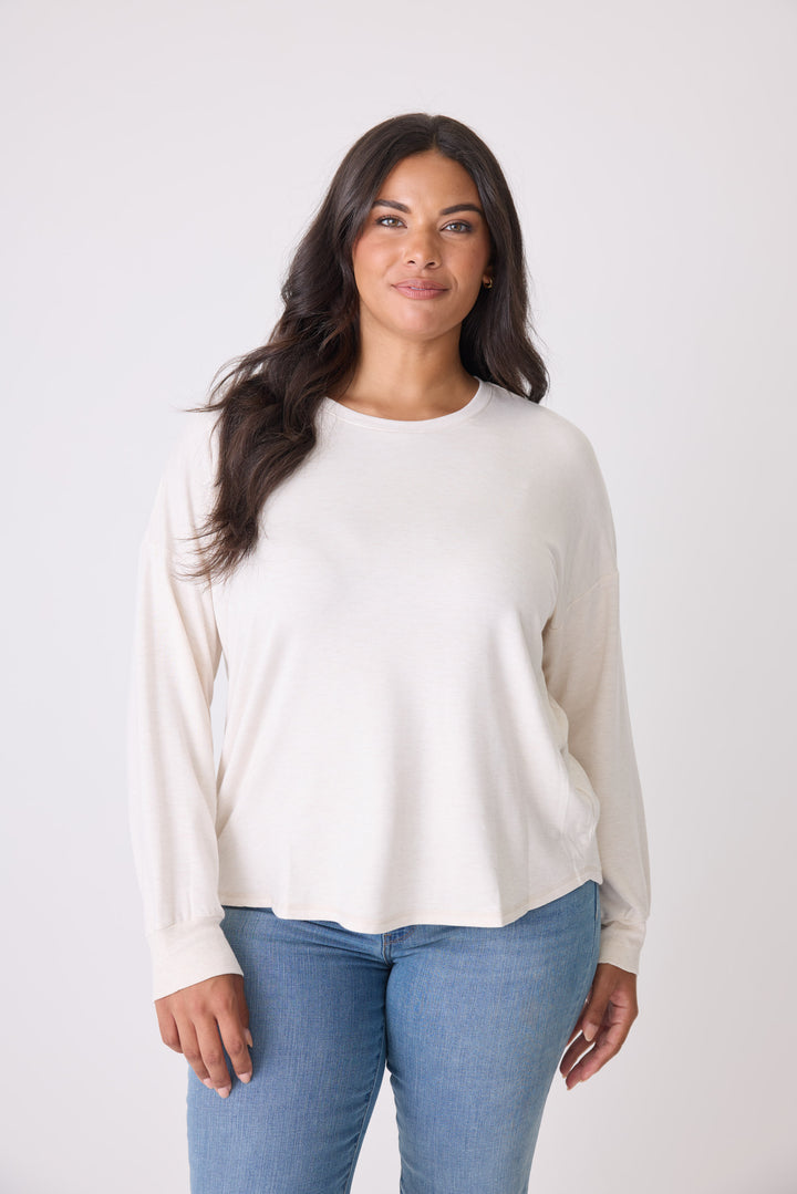 Jammie Essentials Long Sleeve Top - Plus Size - Long Sleeve Tops - P.J. Salvage