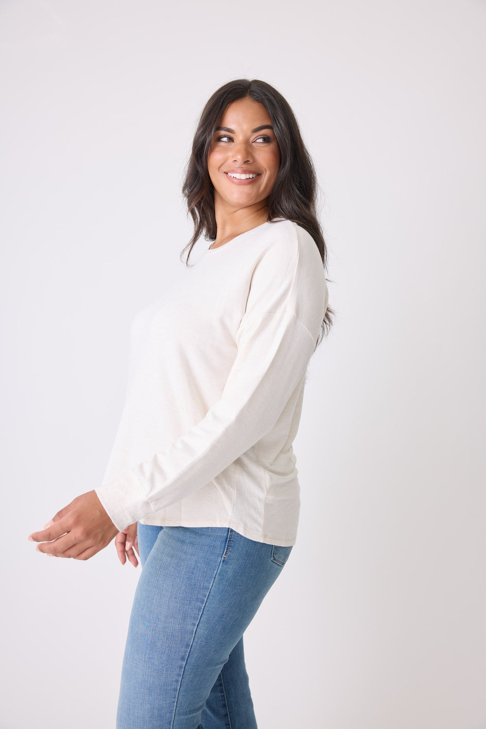Jammie Essentials Long Sleeve Top - Plus Size - Long Sleeve Tops - P.J. Salvage