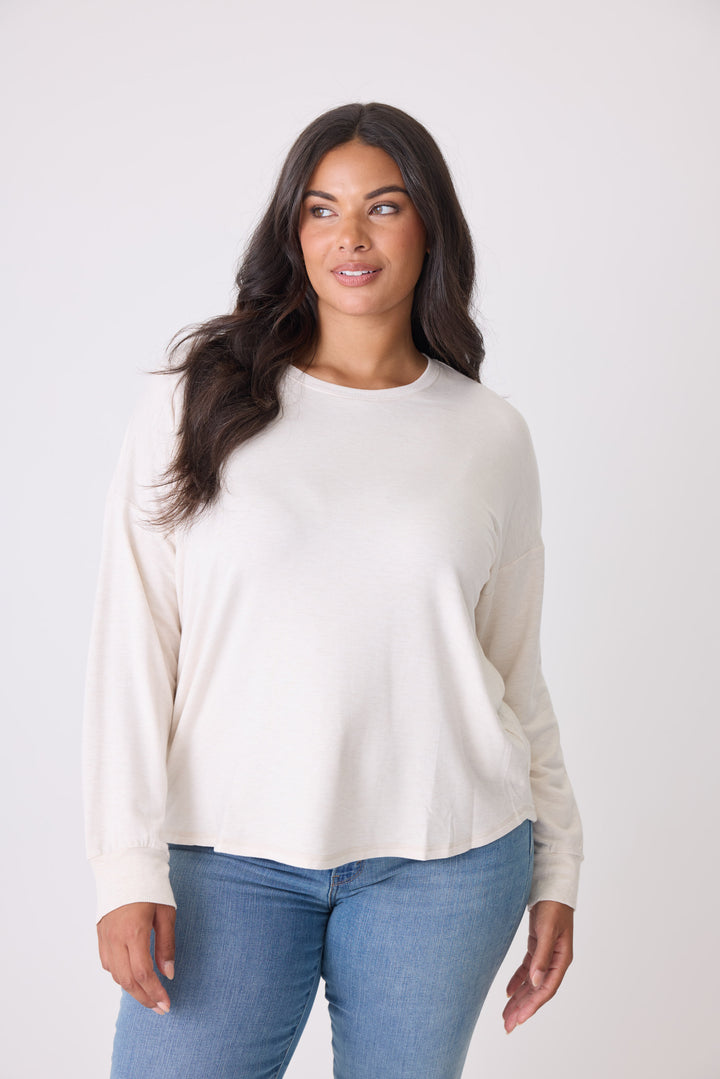 Jammie Essentials Long Sleeve Top - Plus Size - Long Sleeve Tops - P.J. Salvage