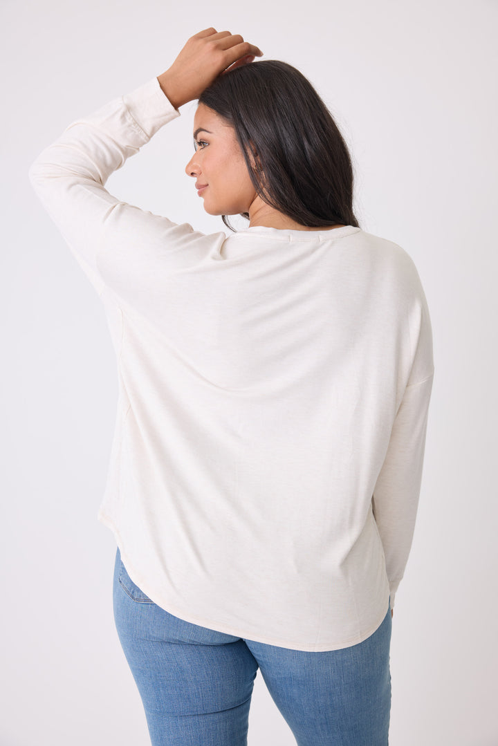 Jammie Essentials Long Sleeve Top - Plus Size - Long Sleeve Tops - P.J. Salvage