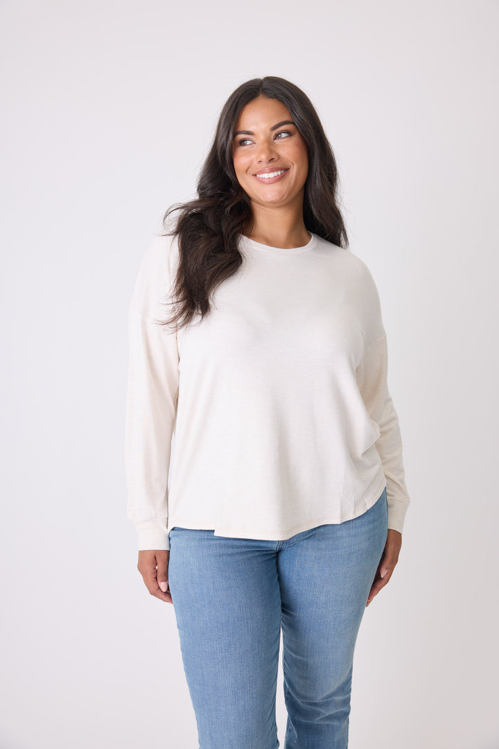 Jammie Essentials Long Sleeve Top - Plus Size - Long Sleeve Tops - P.J. Salvage