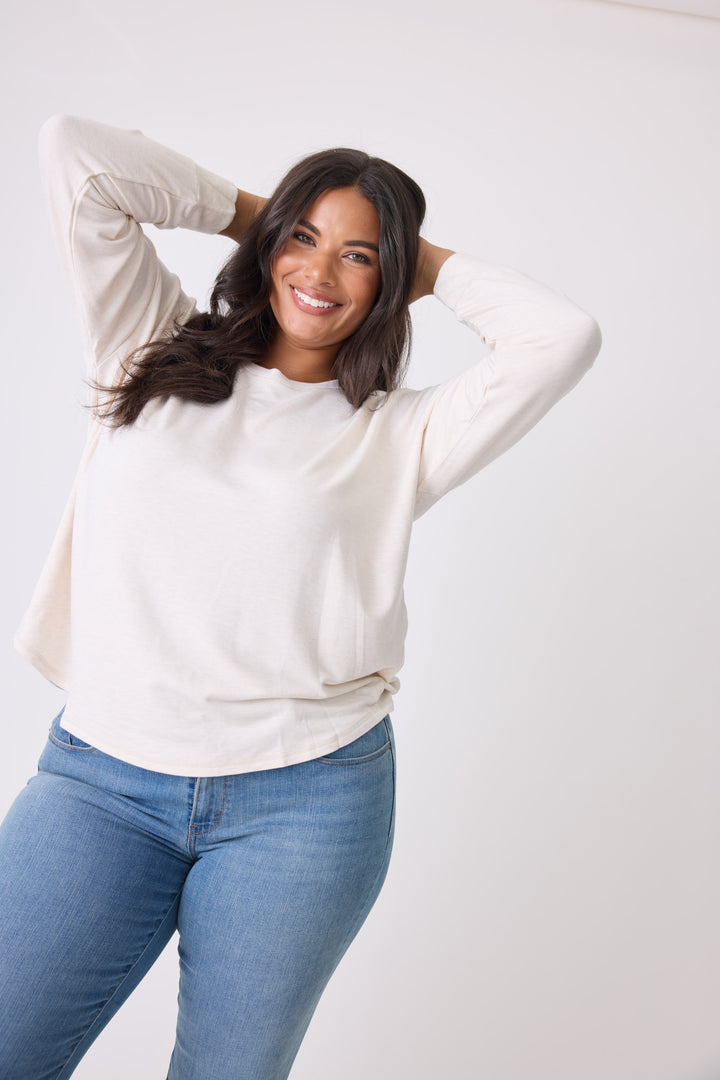 Jammie Essentials Long Sleeve Top - Plus Size - Long Sleeve Tops - P.J. Salvage