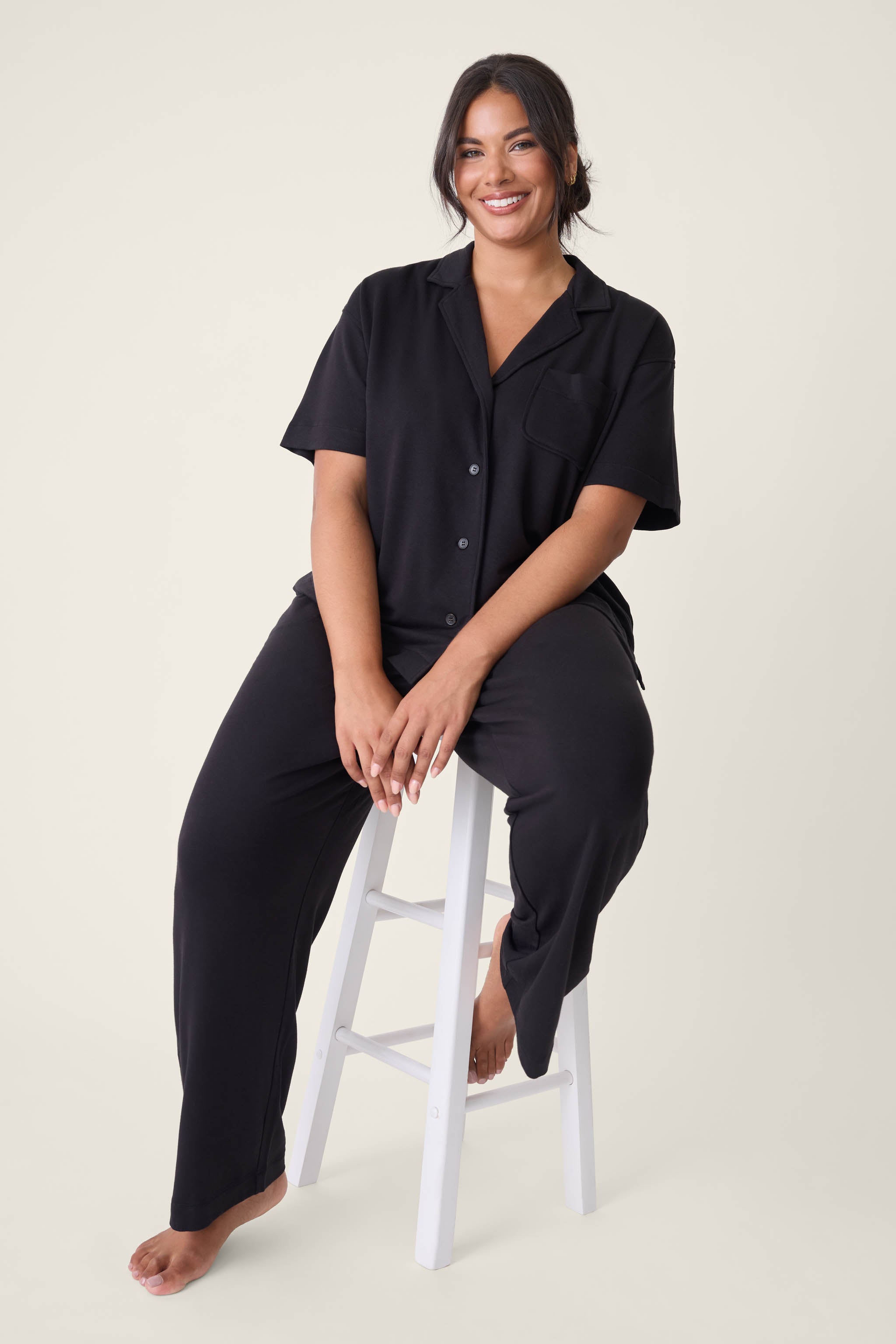 Jammie Essentials Black Plus Size PJ Set | P.J. Salvage