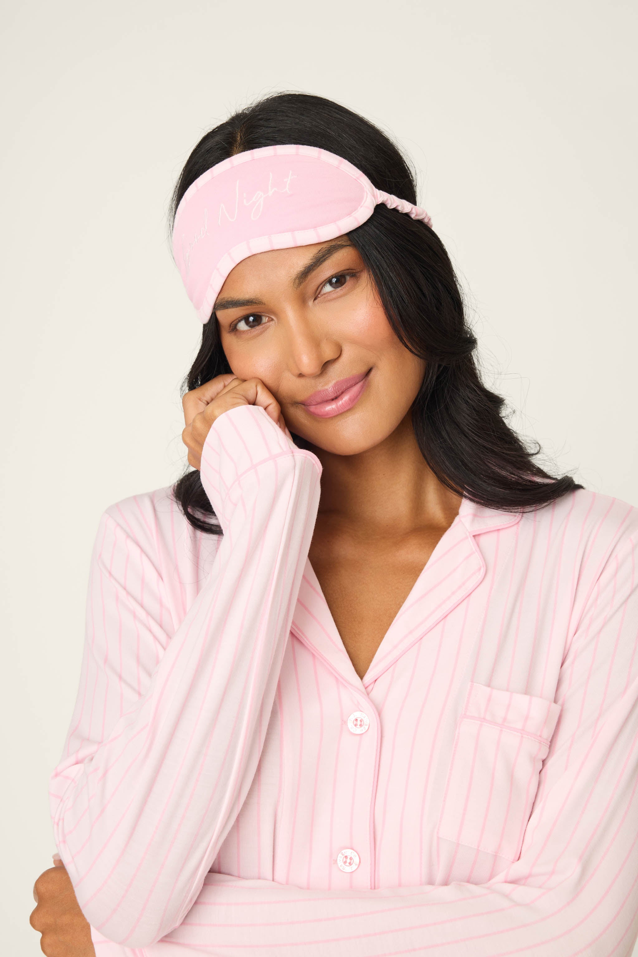 Women's Pink Striped Pajama Set – P.J. Salvage
