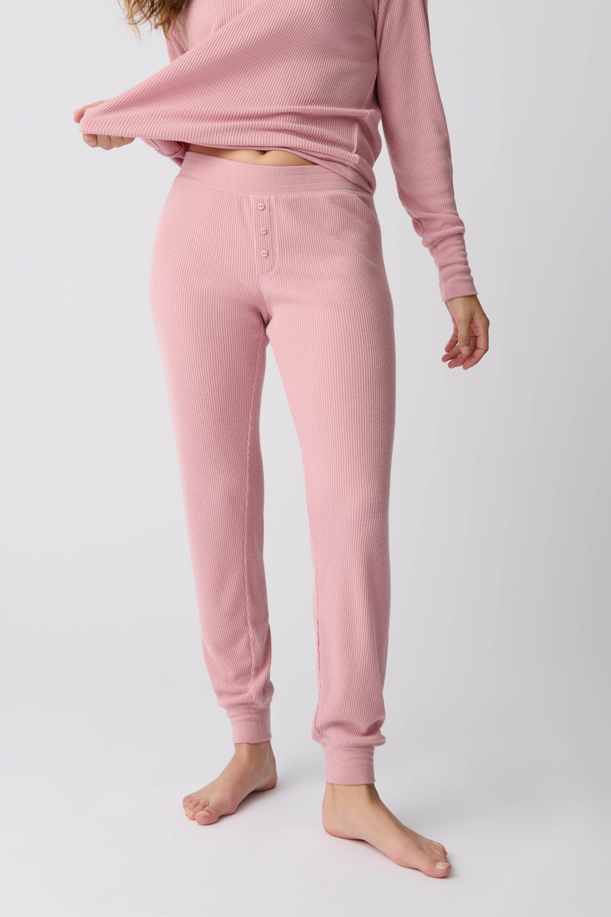 Reverie Knit Pants - Dusty Pink main image 0