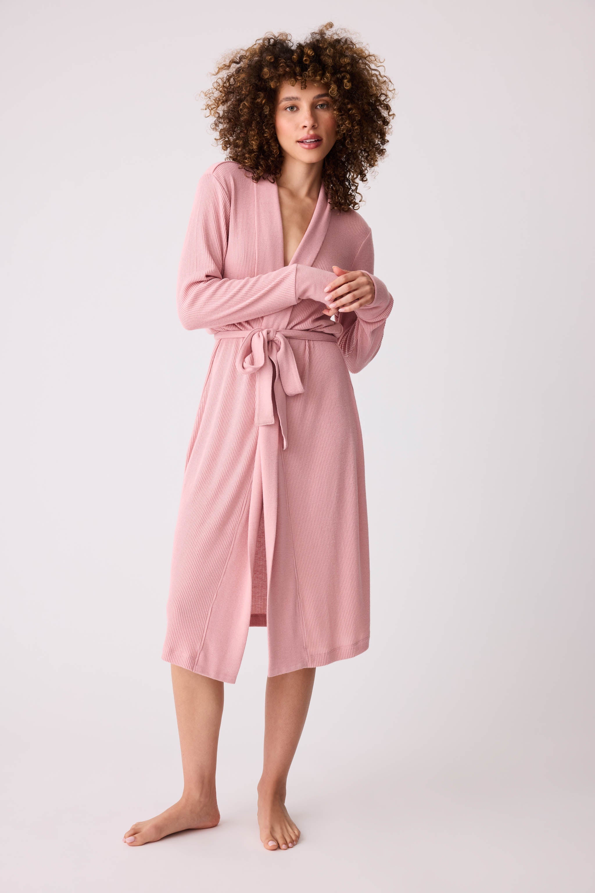 Textured Essentials Rosewood Robe | P.J. Salvage