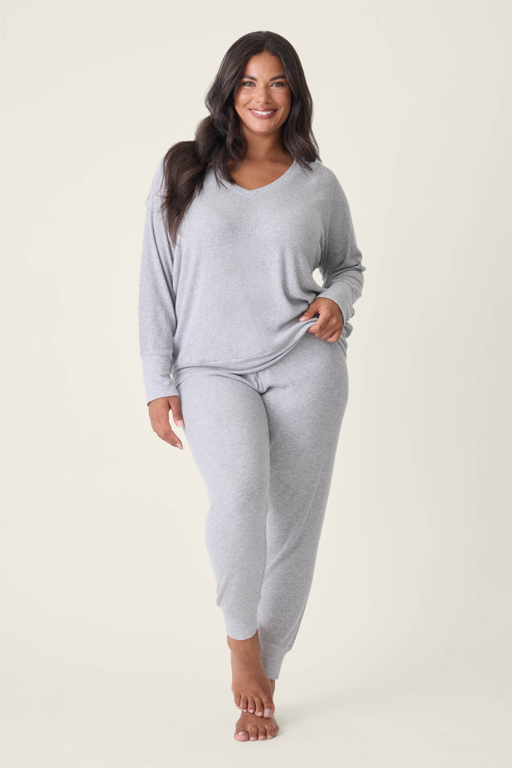 Textured Essentials Plus Size Lounge Set - Lounge Sets - P.J. Salvage