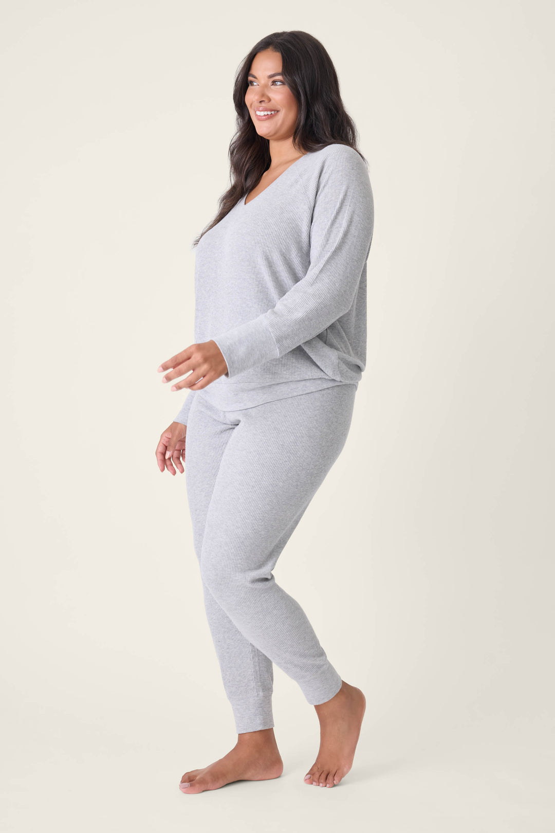 Textured Essentials Plus Size Lounge Set - Lounge Sets - P.J. Salvage