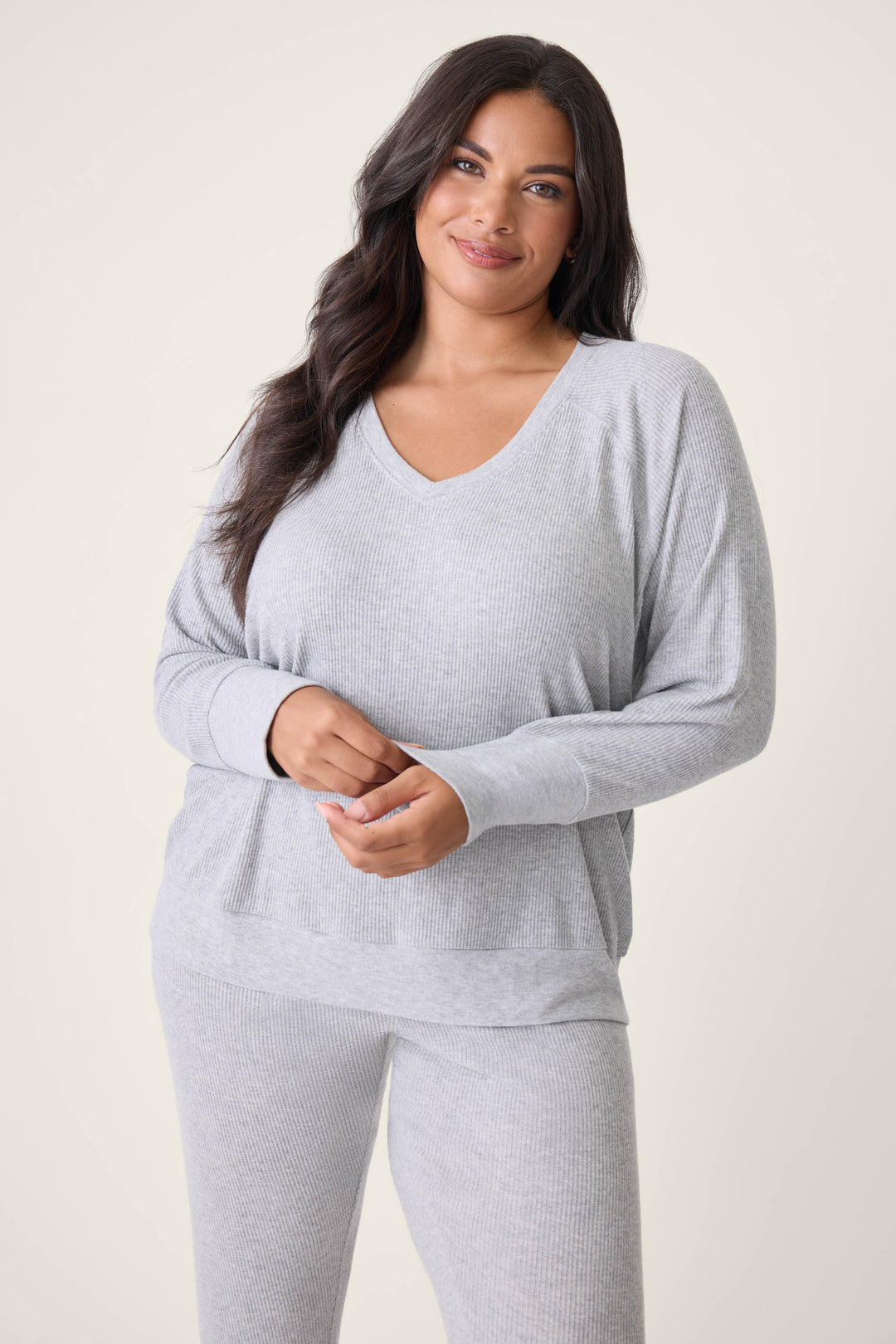 Textured Essentials Plus Size Lounge Set - Lounge Sets - P.J. Salvage