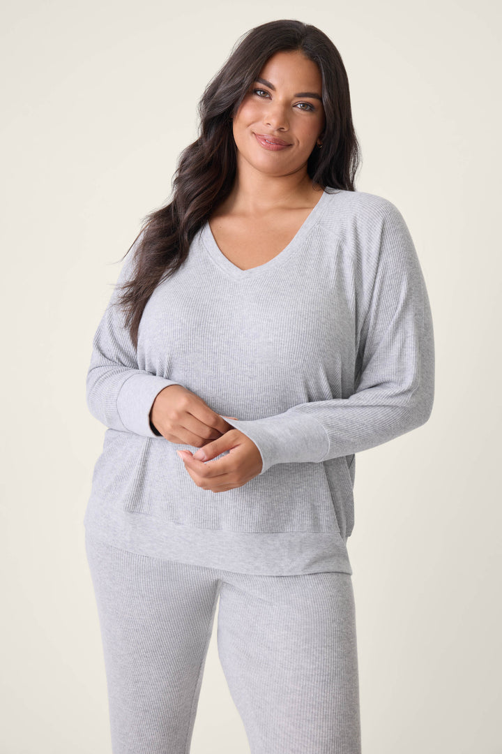 Textured Essentials Plus Size Lounge Set - Lounge Sets - P.J. Salvage