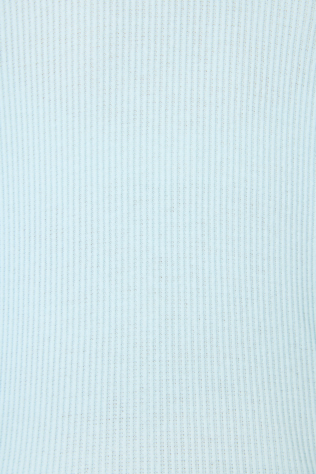 Close-up of P.J. Salvage's Textured Essentials Light Sky Pants Set, featuring a light blue ribbed fabric with vertical stripes. The soft, knitted material has a uniform pattern and a smooth, slightly stretchy surface.