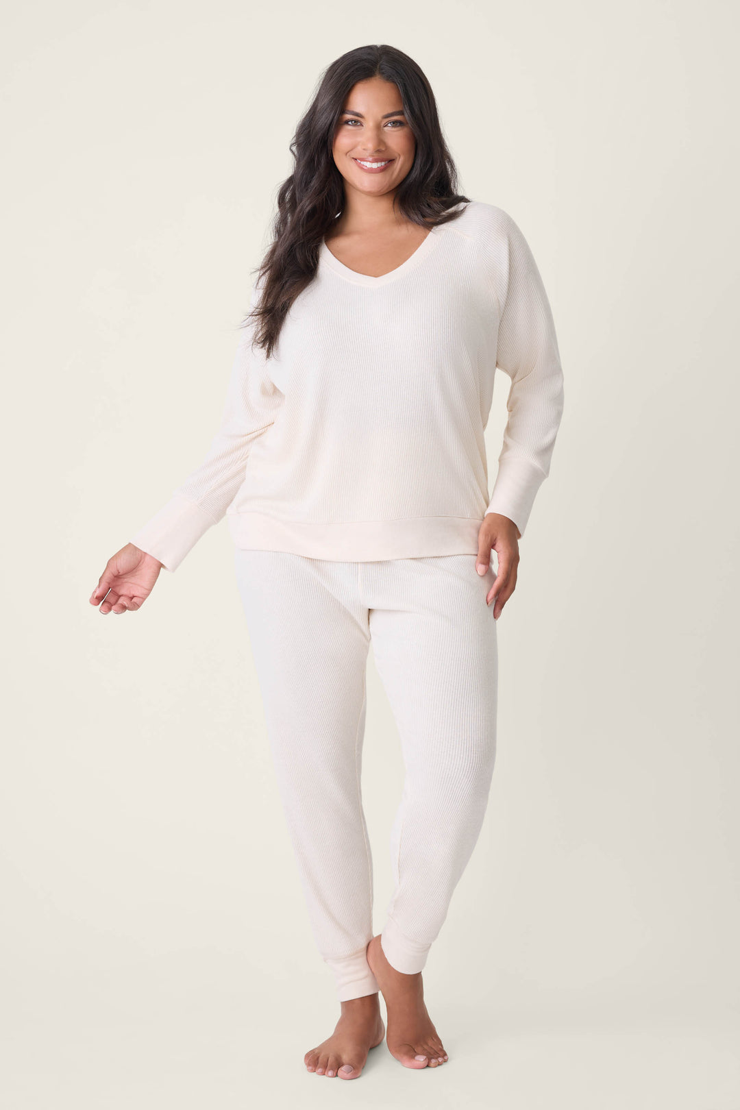Textured Essentials Plus Size Lounge Set - Lounge Sets - P.J. Salvage