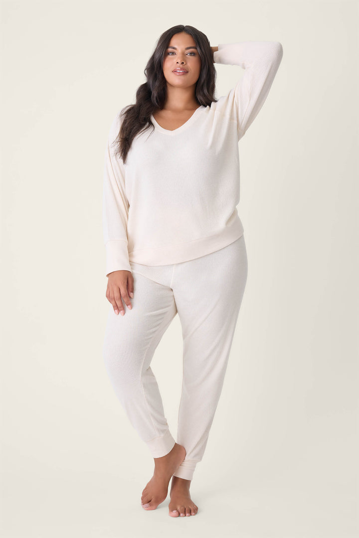Textured Essentials Plus Size Lounge Set - Lounge Sets - P.J. Salvage
