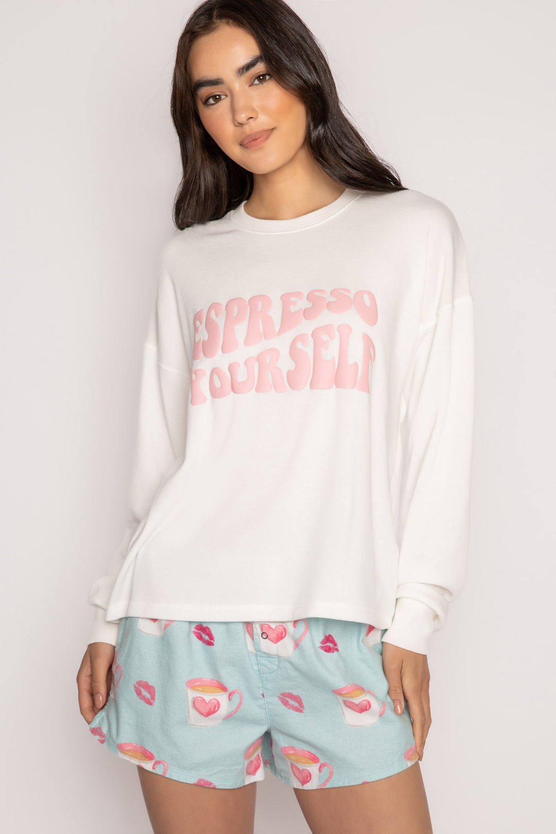 Espresso Yourself Flannels Long Sleeve Top - Long Sleeve Tops - P.J. Salvage