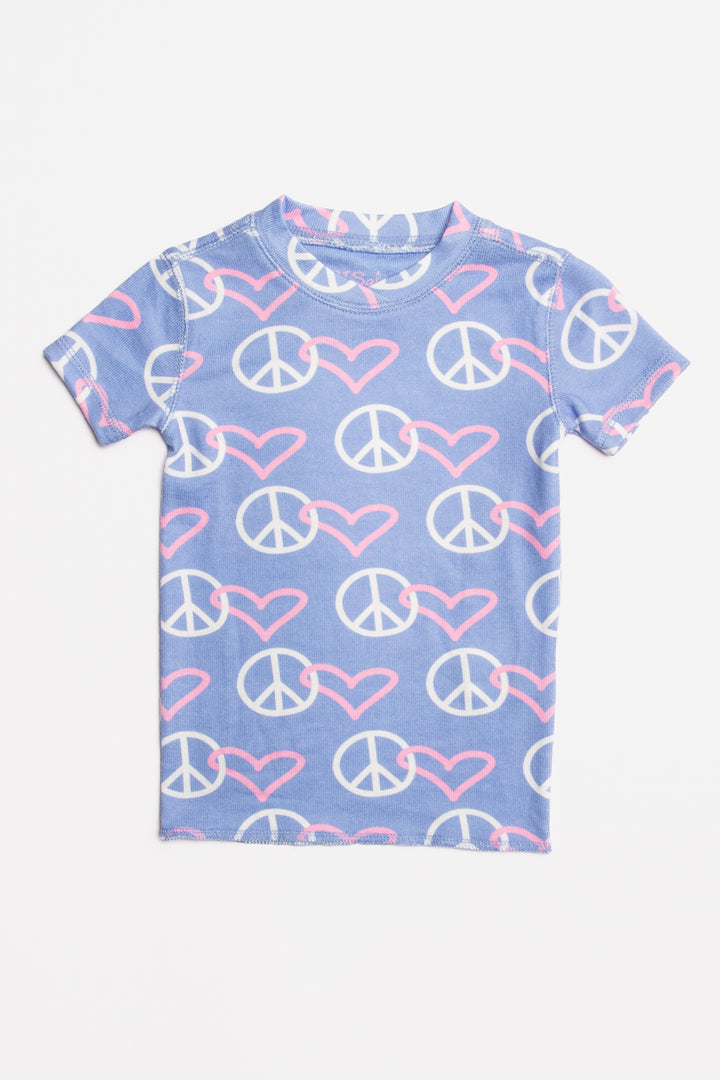 KIDS PJ SET PEACE AND LOVE (7196189753444)
