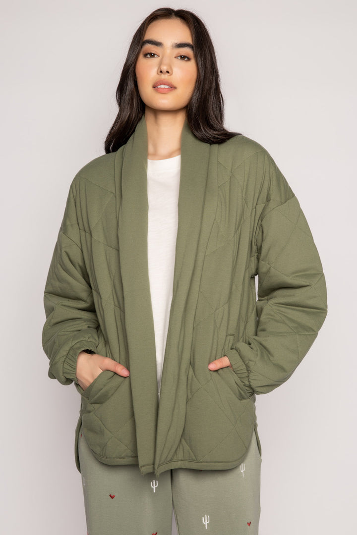 Quilted Jersey Jacket - Jackets - P.J. Salvage