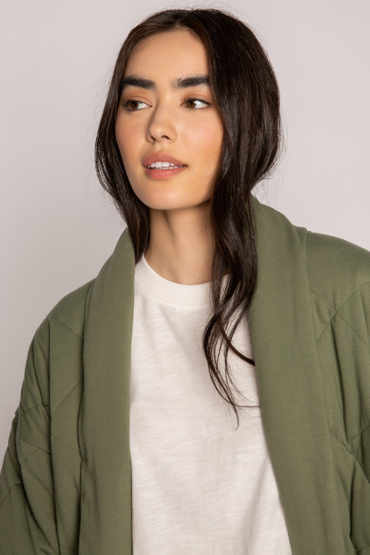 Quilted Jersey Jacket - Jackets - P.J. Salvage