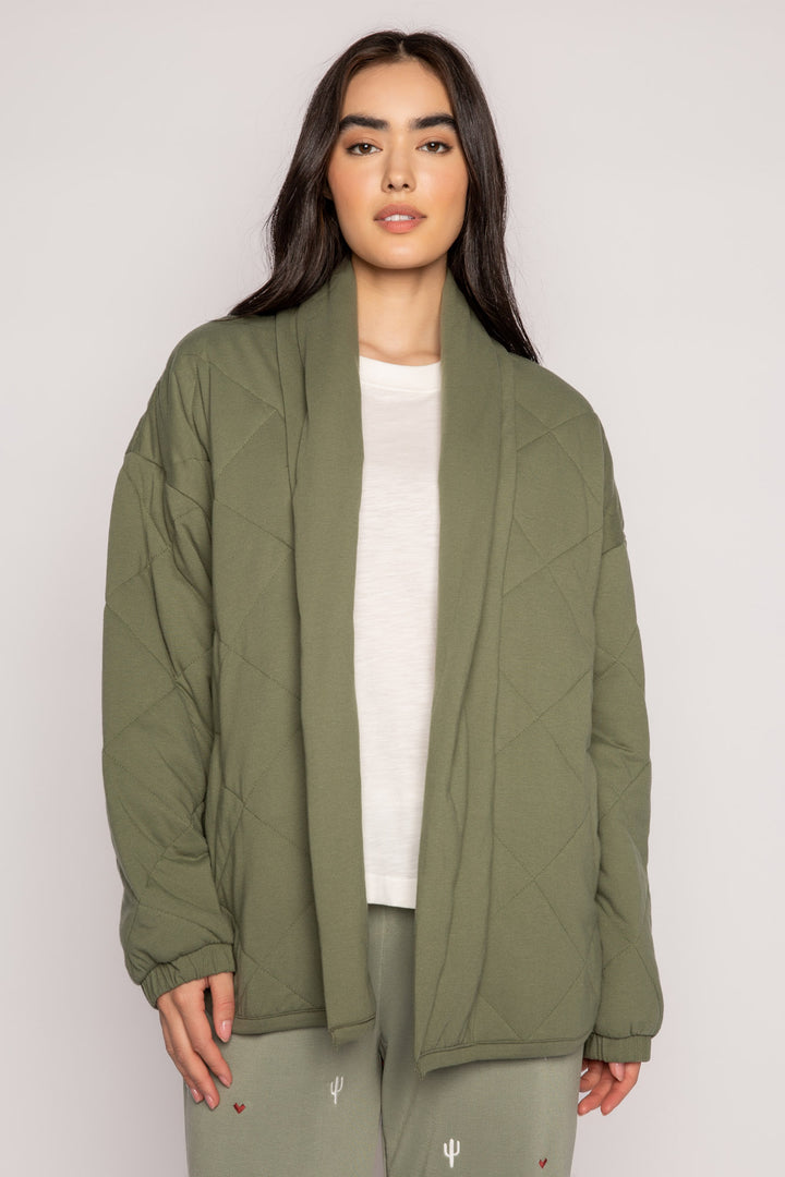 Quilted Jersey Jacket - Jackets - P.J. Salvage