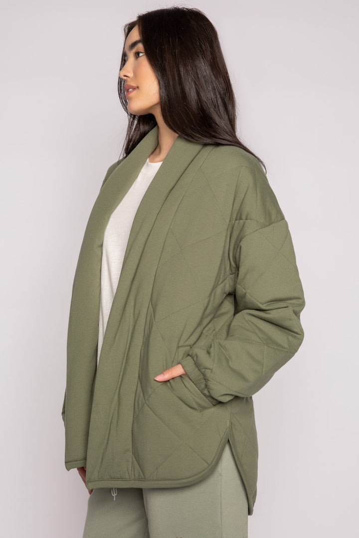 Quilted Jersey Jacket - Jackets - P.J. Salvage