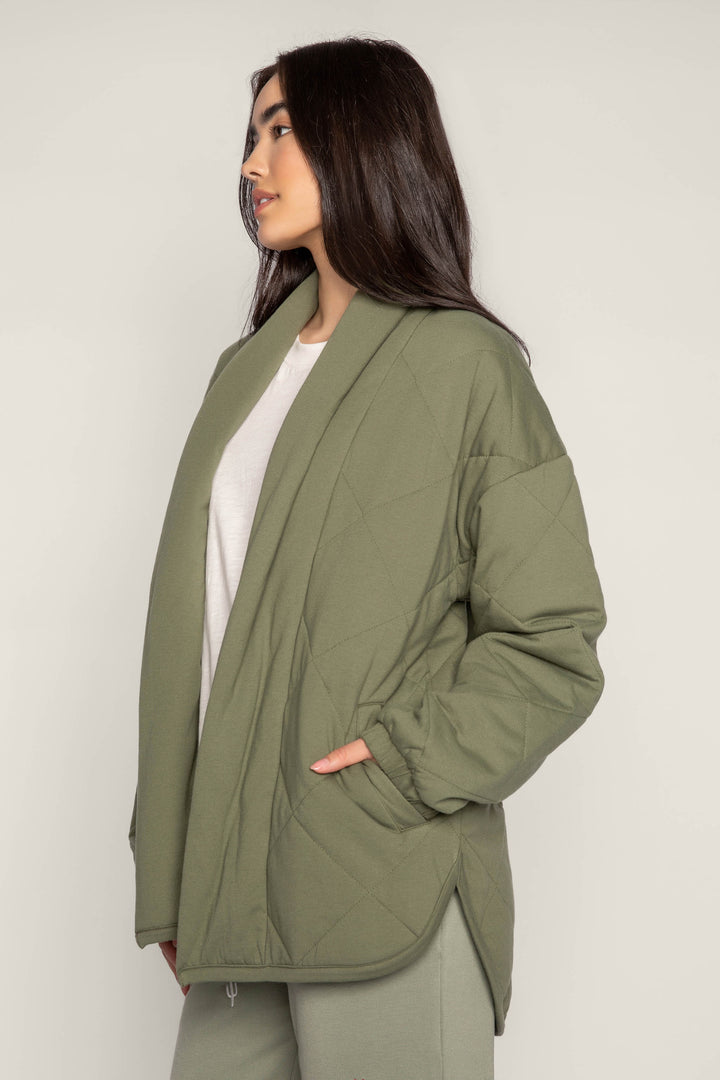Quilted Jersey Jacket - Jackets - P.J. Salvage