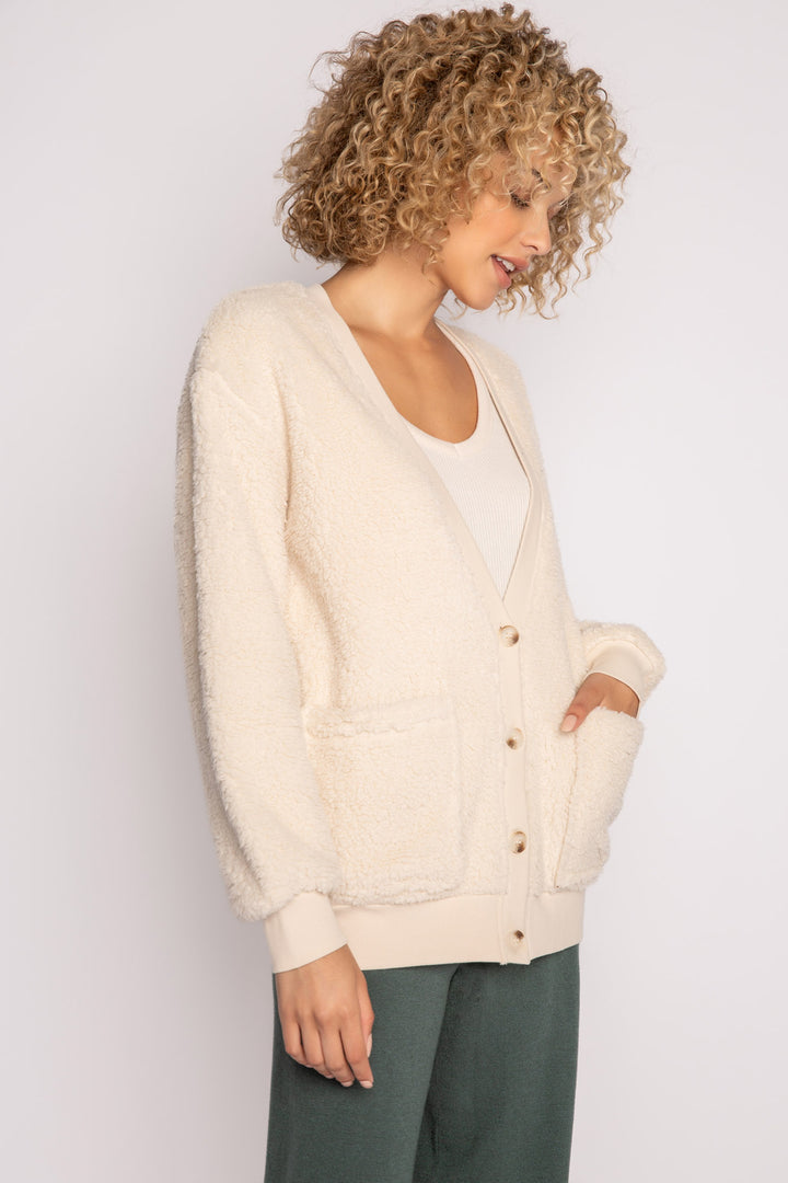 Shearling Cardigan - Cardigans - P.J. Salvage