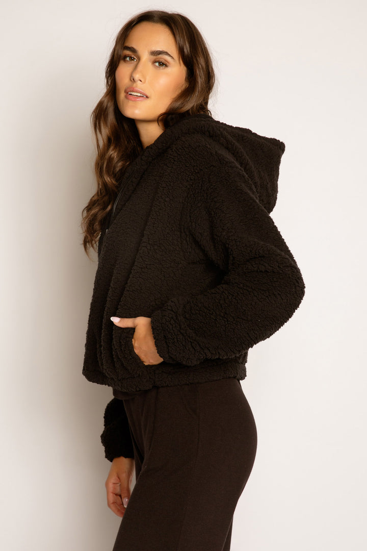Let's Get Cozy Hooded Zip-up Jacket - Long Sleeve Tops - P.J. Salvage