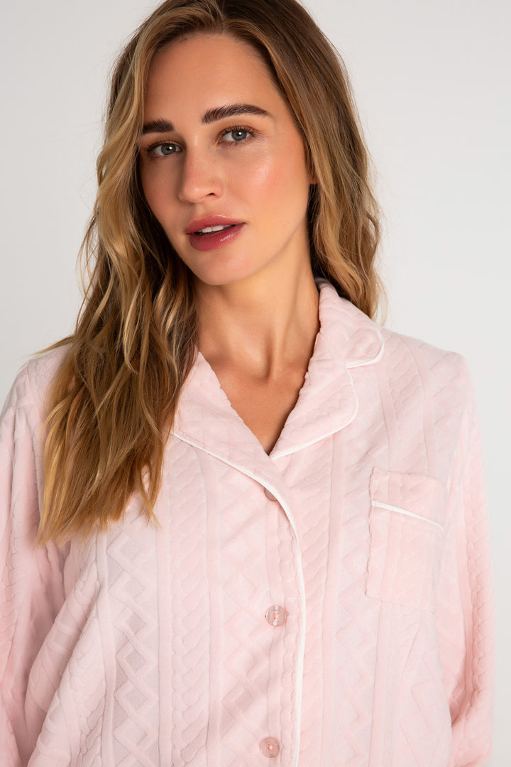 Verry Terry Cable Crew Long Sleeve Top (7374183563364)