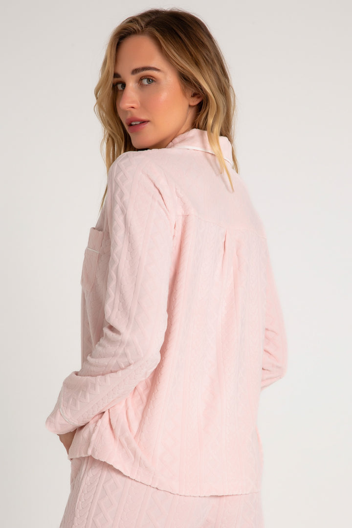 Verry Terry Cable Crew Long Sleeve Top (7374183563364)