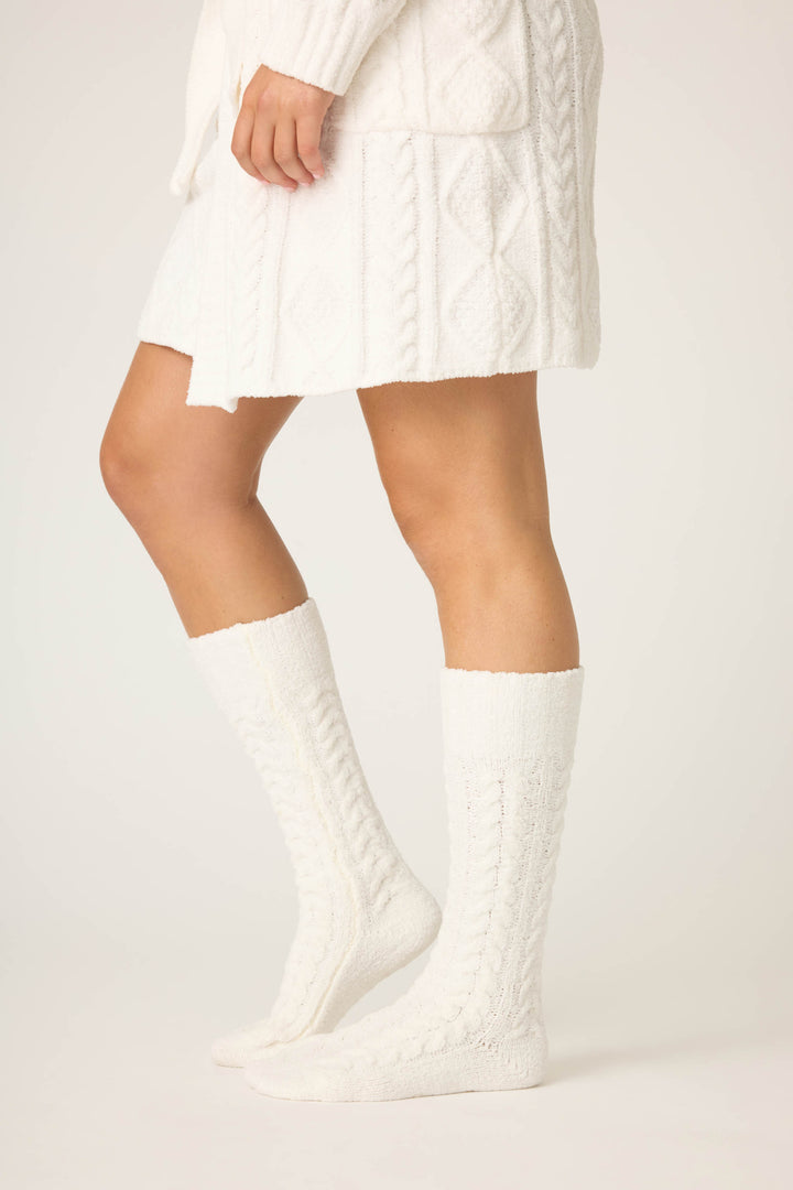 Chenille Cozy Cable Knee Socks - Knee High - P.J. Salvage