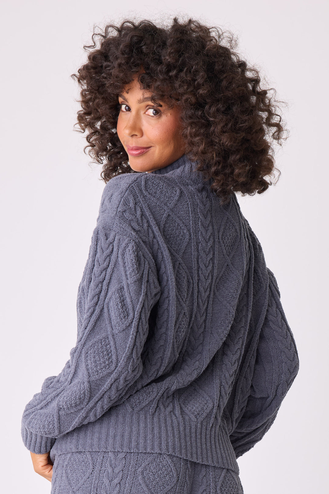 Chenille Cozy Cable Quarter Zip Sweater - Sweaters - P.J. Salvage
