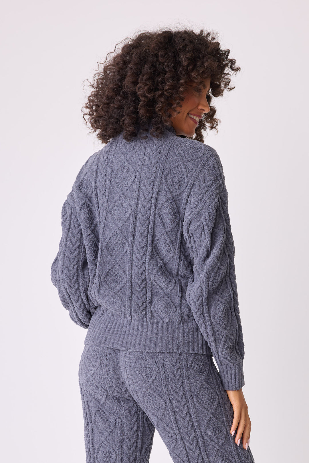 Chenille Cozy Cable Quarter Zip Sweater - Sweaters - P.J. Salvage