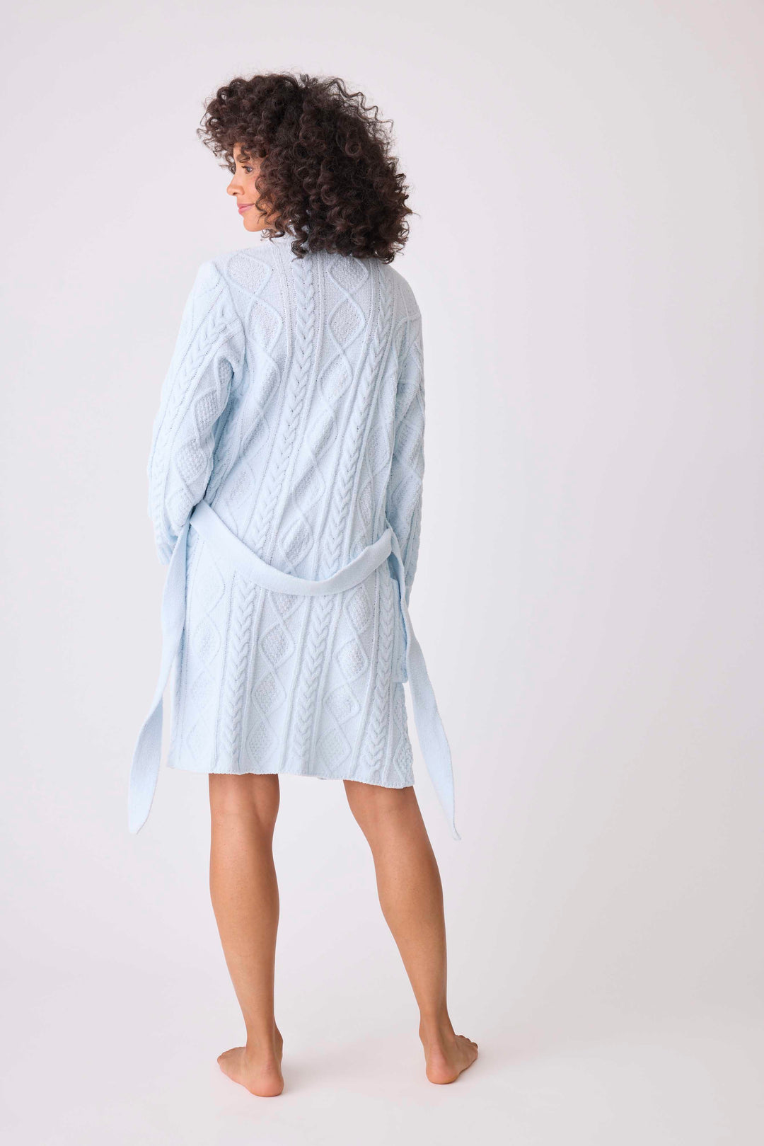 Chenille Cozy Cable Shawl Collar Robe - Robes - P.J. Salvage