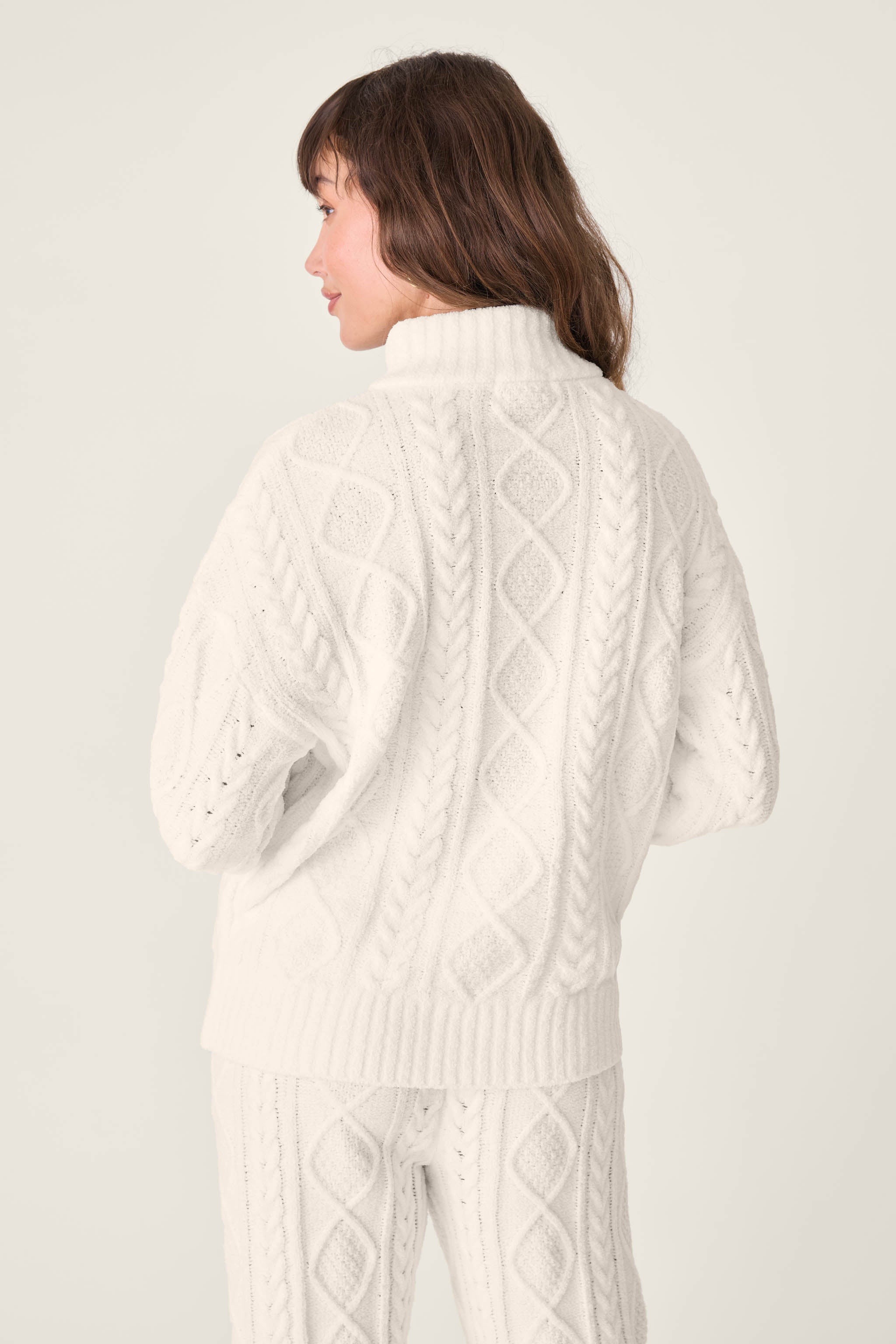 Chenille Cable Crew Lounge Set | P.J. Salvage