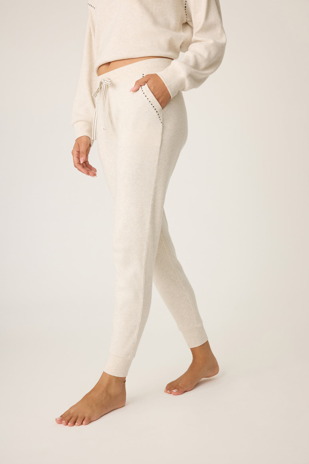 Cross Stitch Casuals Waffle Knit Jogger Pants - P.J. Salvage