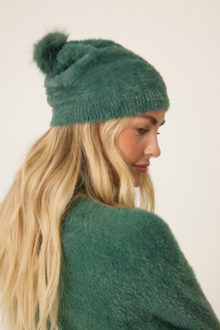 Campfire Cozy Feather Knit Beanie - P.J. Salvage